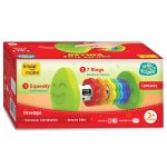 Imagimake Tummy Time Roller | Baby Toy for Infants | Non- Toxic| 3+ Months | 2-in-1 play & grow tummy time roller with 7 textured rainbow rings & squeaky sounds; BPA-free sensory toy - Image 8