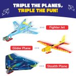 Smartivity 3in1 Aeroplanes Launcher Toy for Kids 6-12 Years | Build & Launch Fighter Jet, Glider & Stealth Planes | DIY STEM Toy | Birthday Gift for Boys & Girls 6-12 Years - Image 3