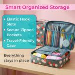 Oytra Crochet Starter Kit 58 Pieces with Storage Case Hooks Yarn Bundle Knitting Tools DIY Craft Set for Beginners Adults Hobbyists Gift - Image 5