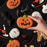 Halloween Cookie Cutters Set, 9-Piece Halloween Cutters - Stainless Steel Silver, Including Pumpkin, Ghost, Bat, Witch Hat, Candy Etc Baking Stamps Tool, for Holiday DIY Cookie and Kitchenware - Image 5