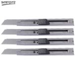 Worison Stainless Steel 18mm Cutter for Cutting Papers, Wallpapers, Cardboard, Vinyl, Tapes etc set of 4pc - Image 4