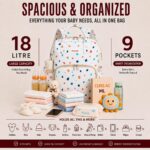 Diaper Mommy Bags For Mothers for Travel - Hospital Baby Maternity Bag for Delivery Women - New Born Baby Essentials - Water-Resistant & Insulated Bottle Holders - 23 L, 9 Pockets (PB21) - Image 9