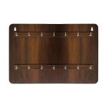 Wooden Key Holder Wall Mounted Hook Hanger | Brown | Premium Wall Hanging Key Organizer | Key Chain Holder for Home, Office, Kitchen, Hostel, Hotel (14 Hook Key Hanger)