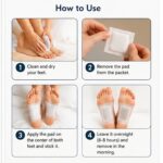 Natural Herbal Foot Pads for Night Use| Bamboo Vinegar Foot Patch| Relaxation & Better Sleep Support | 5 Days Pack | Easy Peel & Stick |Natural Foot Care Pads for Men Women - Image 2
