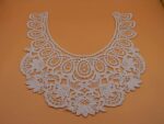 White,Vintage Dyeable Hand Crafted Embroidered Rayon Neck Lace Patch | material for Lace Jewelry,Scrap Book,Suits,Shirts,Dresses Qty 1 piece ,Used As Trims,Borders,Designer Embroidery Patch,Applique,Sewing Supplies,DIY Art & Craft . - Image 4