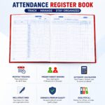 Tia Crafts Muster Attendance Register Book | Daily Employee, Time in/Out, Signature, Remarks Register | Office, Factory, School, Society & Business Attendance Record (2, 140 Pages) | Daily Employee Record, Time In/Out Log, Office & School Use, Signature Column, Factory & Business - Image 6