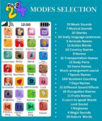 Amitasha Educational Phone Toy for 2-12 Years Kids Rechargeable 28 Modes Talking Baby Smart Phone Mobile Toy for Boys Girls Birthday Gift - Image 9
