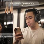Amazon Basics Pro Series Wireless Noise Cancelling ANC Over Ear Headphone | Bluetooth Headset | USB Charging | 10 m Paring Distance | 74 Hours Battery Life | 40 mm Drivers | IPX4 Rated (Black) - Image 3