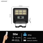 Homehop Solar Light Outdoor Home Garden 50W Wireless Street Automatic Lamp | Solar Street Light Outdoor Waterproof LED Wall Motion Sensor Security for Balcony, Porch, Patio (4000mAh,Cool Light, ABS) - Image 6