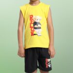 TS LAVI TAVI Baby Cotton Clothing Set | Sleeveless T-Shirt & Shorts Combo | Summer Wear for Boys & Girls | Soft Breathable Fabric | Multicolor Pack of 3 - Image 6