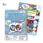 MOVIN' MINDS Mini Book | Educational Toy Velcro Reusable Activity Book | Ultimate Brain Booster | Fun Activities and Exercise for Kids & Children (Pack of 1) (Wheeling Into Colours), Multicolor - Image 3