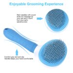 Depets Self Cleaning Slicker Brush, Pet Grooming Shedding Brush for Dogs and Cats - Easy to Remove Loose Undercoat, Pet Massaging Tool Suitable for Pets with Long or Short Hair Color May Vary - Image 2