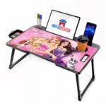 Study Table Bed Table Premium Laptop Table/Foldable and Portable Wooden/Writing Desk for Office/Home/School (Barbee) - Image 4