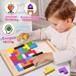 Wooden Russian Blocks Puzzles for Kids Adults, Wood Intelligence Puzzle Ages 3-8, Puzzles Toy Educational Gift for 7-10 Years Game for Kids Baby, 1 2 3+ Year Activity Toys - Image 2