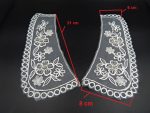 Hand Beaded White,Vintage,Peter Pan Collar | Material for Lace Jewelry,Suits,Shirts,Dresses Qty 1 Pair,Designer Patch,Applique,Sewing Supplies,French Collar Work,DIY Art & Craft - Image 3