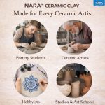 NARA Ceramic Clay for Pottery, Hand Sculpting, Wheel Throwing & Ceramic Art Projects – Soft, Sculpting & Natural Clay, Natural Kiln-Fire Clay for Artists & Hobbyists – 500g - White - Image 8