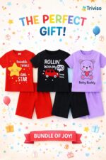 Baby unisex Clothing sets Tshirts and shorts co ordinated outfit kid boys regular dress for 1 month to 5 year pack of 3 - Image 6