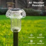 Solar Mushroom Lights Outdoor Waterproof Lighting for Garden Fence Frond Yard Driveway Walkway Pathway Patio Lawn Sidewalk Landscape (Warm White, 8 Pack) - Image 5