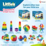 Little's Geometric Shape Sorter | 25 Pieces with 5 Shapes & Colors | Enhances Sensory Development - Image 5