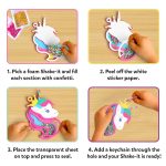 Skillmatics Shake-its – Unicorns & Princesses, Glitter Craft Kit for Kids | DIY Arts & Crafts with Keychains, Mess-Free Activity, Travel Toy, Birthday Gift for Girls & Boys Ages 4, 5, 6, 7, 8, 9 - Image 4