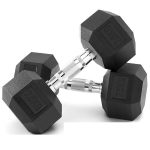Slovic Dumbbell Set 15 KG (7.5 KG x 2) | Hexa Dumbbells Set for Home Workout | 15 KG Dumbbells Pair for Exercise | Gym Equipment for Home Workout | Anti Skid Rubber Dumbbells