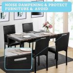 Clear Self Adhesive Chair Bumpers, PVC Rubber Bumper Strips for Dining Chair Backs, Wall Protector Pads, Cabinet Door Bumpers, Noise Reducing Anti Scratch Furniture Guards, Transparent Stopper (10) - Image 3