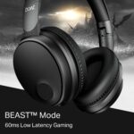 boAt Rockerz Trendz, 40mm Drivers, 50hrs Battery, 60ms Low Latency, ENx Tech, BT v5.4, Foldable Cups, Voice Assistant, Bluetooth Headphones, Wireless Headphone with Mic (Black Sabre) - Image 6