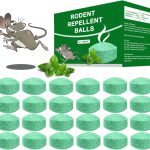 Rat Repellent Rodent, Mouse, Rats, Spider, Squirrel, Pest Control Indoor & Outdoor, Natural Mouse Deterrent Replace Traps Car Home Pack of 1 (10 Tablet) Repel Mice and Rats Protect Wires in Car, No Kill Only Repels Home Garden Patio Garage Rat Controller Pills to Keep Rodents Out of Car (10-boll)