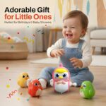 Chicken Wind-Up Toy for Kids, Swinging Magnetic Hen with Chicks, Crawling Clockwork Walking Animal Toy, Educational Interactive Preschool Toddler Toy for Boys & Girls, Multicolor - Image 8