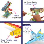 Smartivity 3in1 Aeroplanes Launcher Toy for Kids 6-12 Years | Build & Launch Fighter Jet, Glider & Stealth Planes | DIY STEM Toy | Birthday Gift for Boys & Girls 6-12 Years - Image 4