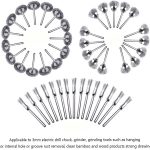 DIY Crafts 6 Pcs,Buffing Wheel Brush Set, Wire Brush Set 1/8" Pen Wire Brushes Steel Wheel Steel Cleaning End Brushes Pen Wire Brush Rust Paint Removal Bits Polishing Rotary Tools (6, Metal Wire) - Image 5