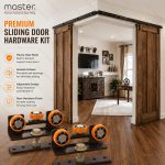 Master Triple Ball Bearing Sliding Door Roller | G-Roller Steel Bracket with Plastic Wheels | Smooth & Silent Sliding | Pack of 2 Rollers for Wooden & Closet Doors up to 70kg | Premium Heavy-Duty Sliding Door Hardware Kit - Image 2
