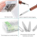 32 in 1 Interchangeble Multipurpose Mini Screwdriver Set Magnetic Slot Wrench Bits Repair Tools Kit Set Combination For Home Appliance, Laptop, Mobile, Computer - Image 4