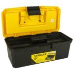 STANLEY 1-71-948 13'' Organized Maestro Heavy-Duty Portable Plastic Essential Toolbox With Clear Top Lid & Removable Tray Compartment For Easy & Convenient Storage,1 Year Warranty,YELLOW,32x13.5x15 cm - Image 5