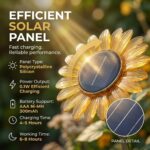 hardoll Sunflower Shaped Solar Lights Outdoor Waterproof, Warm White Decorative Solar Light for Garden, Home & Pathway, Solar Lamp for Lawn, Patio & Decoration(Pack of 1) - Image 2
