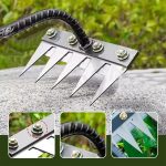 5 Teeth Garden Rake Heavy Duty Carbon Steel Rake Handle for Soil Loosening, Weeding, Lawn & Yard Cleaning – Multipurpose Outdoor Gardening Tool for Home Farm & Agricultural Use - Image 6