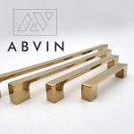 ABVIN Premium Pvd Gold Bar Handles, Modern Gold Cabinet Hardware, Furniture Pulls For Doors, Cabinets, Cupboards & Drawers (1 Pcs) (96Mm (4 Inch)), Pull Handle - Image 3