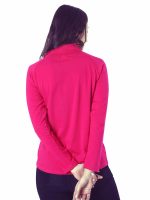 London Hills Women's Cotton Regular Fit Tshirt Full Sleeve Zipper Tshirt T-Shirt Full Sleeves - Image 2