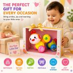 PLUSPOINT Press & Go Musical Caterpillar Toy for Kids | Friction Powered Crawling Toy with Music, Rattle Bead Wheel & Flexible Body | Push and Go Educational Toy for Babies & Toddlers 12+ Months - Image 7