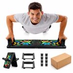 ODDISH Way to Fitness Push Up Board with Hand Grip Strengthener & Finger Exerciser | Foldable Push-Up Board for Chest, Back, Arms Workout | Home Gym Fitness Equipment for Men & Women - Image 3