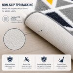 Roseate Mosaic Super Soft (40x60 cm) Microfibre 2000 GSM Bath Mat Super Absorbent Anti-Skid Door Mats for Home/Bathroom Mat/Bedroom/Kitchen/Floor Mat (Grey) Pack of 1 - Image 6