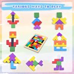 Wooden Russian Blocks Puzzles for Kids Adults, Wood Intelligence Puzzle Ages 3-8, Puzzles Toy Educational Gift for 7-10 Years Game for Kids Baby, 1 2 3+ Year Activity Toys - Image 3