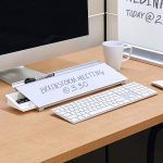 Quartet Infinity Dry Erase Glass Desktop Table Top Board with Marker & Tray, Non-Magnetic Whiteboard with bottom storage, Desktop Glass pad for School, Office, 1.5 x 0.5 feet, 46 x 15cm, 18 x 6 inches - Image 2