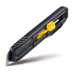 STANLEY STHT10323-800 18 mm Plastic Slide Lock Snap-Off Knife for Home & Professional Use, Carbon Steel Blades with 15 Cut-Off Points for Precision, YELLOW & BLACK - Image 10