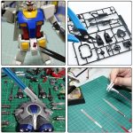 Serplex® 21Pcs Gundam Model Tools Kit with Box Multi-purpose DIY Hand Craft Tools with Screwdriver, Tweezers, Diamond File, Engraving Cutter, Scissors, Stainless Steel Ruler, Polishing File, More - Image 5