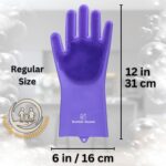Dog Shampoo Gloves for Bathing – Silicone Dog Washing Gloves with Bristles – Pet Hair Removal Glove for Dogs & Cats – Puppy Essentials – Dog Grooming Supplies & Accessories – Shampoo Brush for Pets - Image 7