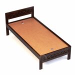 Sheesham Wood Bed Without Storage Solid Wooden King Size Cot Bed Furniture for Bedroom Living Room Home (Walnut Finish, Single King Size Bed) Size 6.5×3 - Image 5
