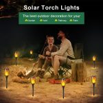 Solar Outdoor Lights - 8 Pack 12 LED Solar Torch Lights with Flickering Flame for Garden Decor Waterproof Solar Garden Lights Outdoor Decor Lighting for Yard Path Patio Solar Flame Torches - Image 7