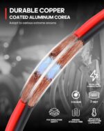 Belanto Jumper Cables for Car Battery (7ft,1500 AMP) Automotive Battery Booster Wire with Clamp, Emergency Battery Charging Cables, Jump Starting Dead or Weak Batteries for Car & Truck (1500 Amp) - Image 5