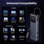 UGREEN Uno USB C Hub 6-in-1, 4K@60Hz HDMI, 10Gbps USB C & A Data, PD Ports | Type C Adapter for PC Tablet Phone Compatible with MacBook Air, iPad, iPhone 17/16/15 Pro and More - Image 7